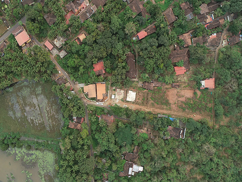 Aerial view of Bairro Alto Villas under construction